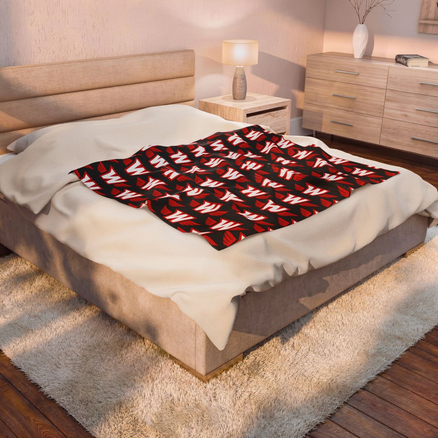 Velveteen Plush Blanket — Westonka Wings Up Blanket