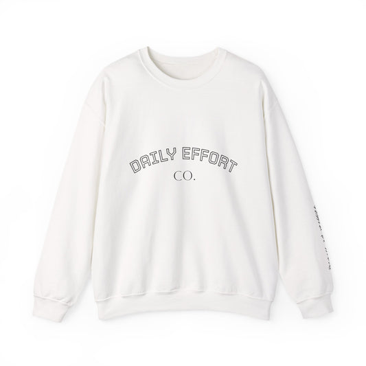 Daily Effort Unisex Crewneck Sweatshirt - Cozy Casual Wear, Everyday Comfort, Gift for Motivators, Trendy Wardrobe Addition