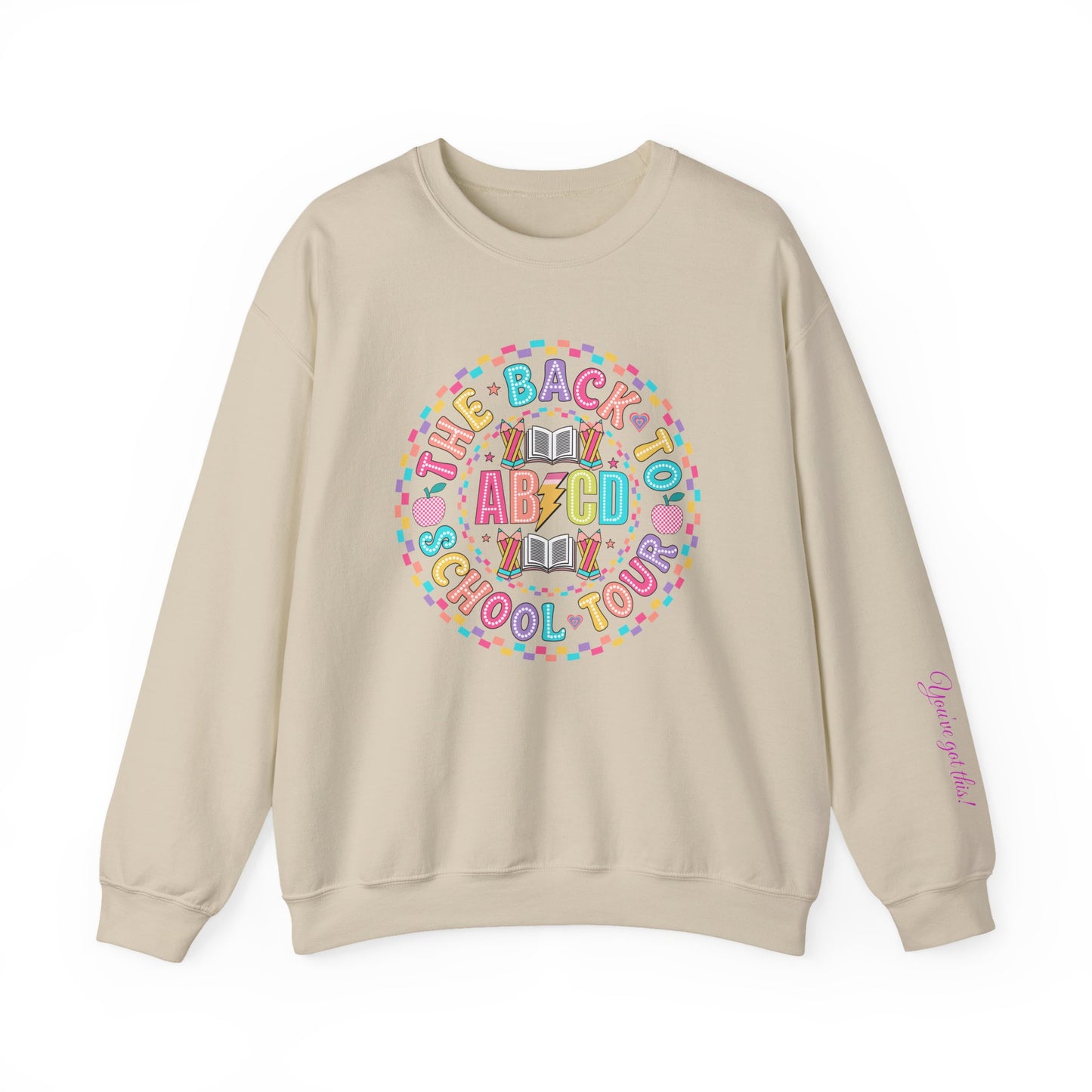 Back to School Crewneck Sweatshirt, Cozy School Apparel, Unisex Sweatshirt