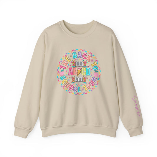 Back to School Crewneck Sweatshirt, Cozy School Apparel, Unisex Sweatshirt