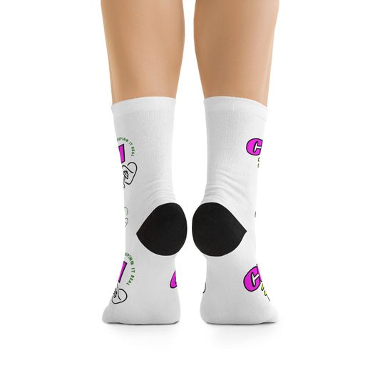 Colorful Graphic Socks, Eco-Friendly Footwear, Fun Casual Socks, Unique Gift for Festivals, Stylish Everyday Wear