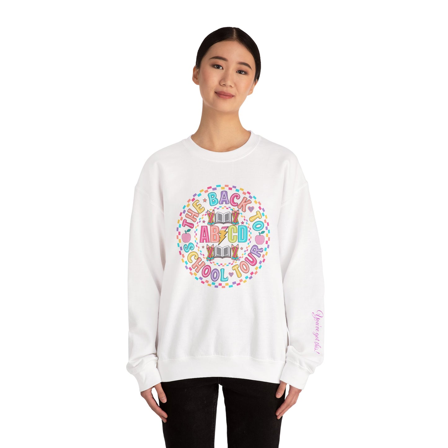 Back to School Crewneck Sweatshirt, Cozy School Apparel, Unisex Sweatshirt