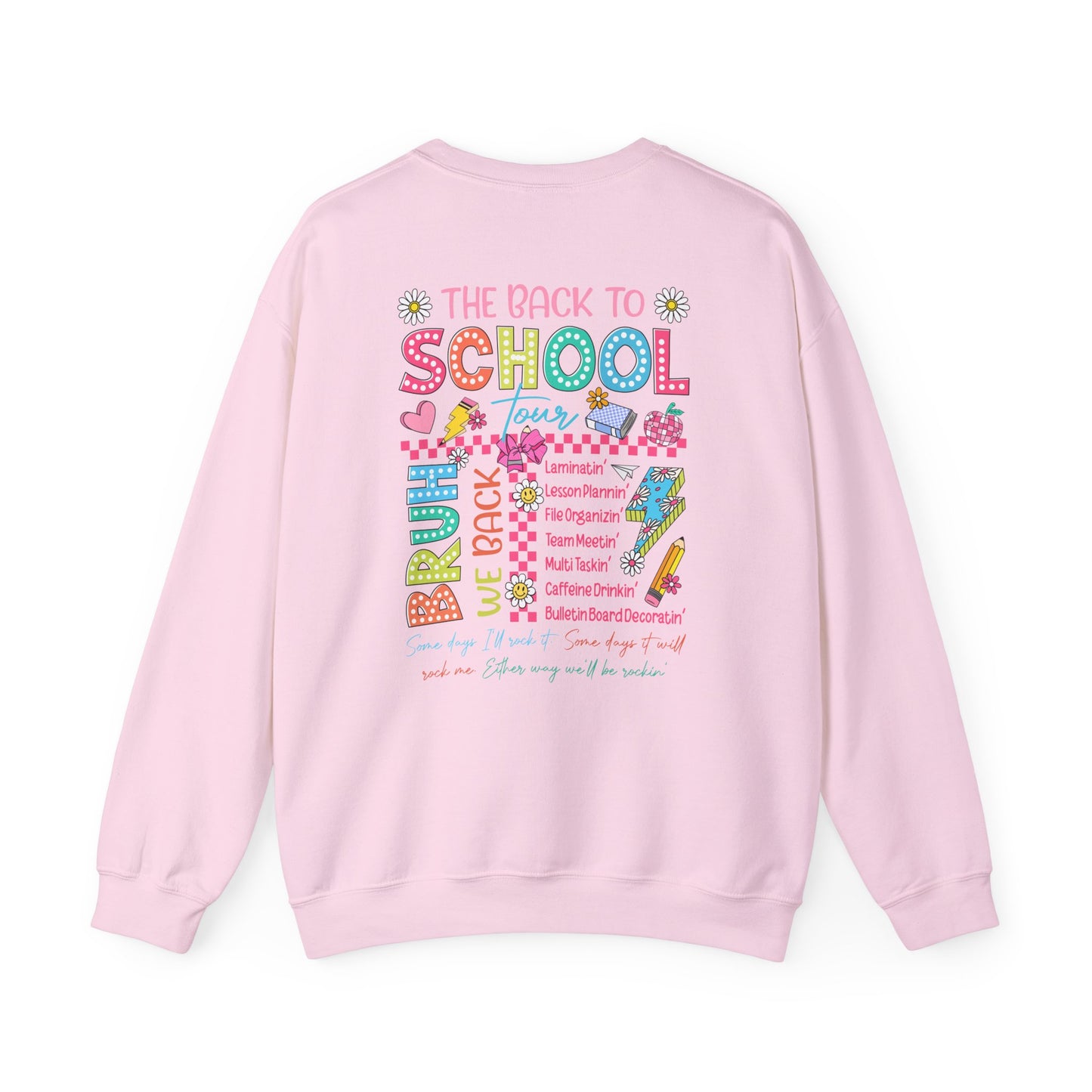 Back to School Crewneck Sweatshirt, Cozy School Apparel, Unisex Sweatshirt