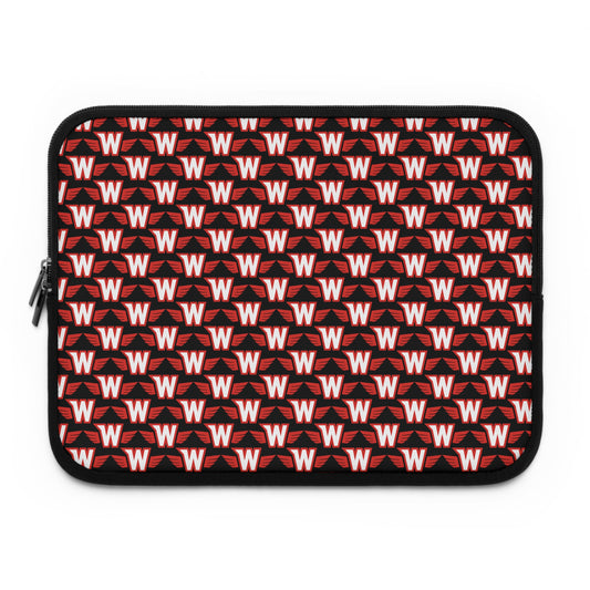 Stylish Laptop Sleeve with Bold Design, Gift for Students, Tech Lovers, Back to School, Personalized Laptop Case, Custom Computer Sleeve, Westonka White Hawks