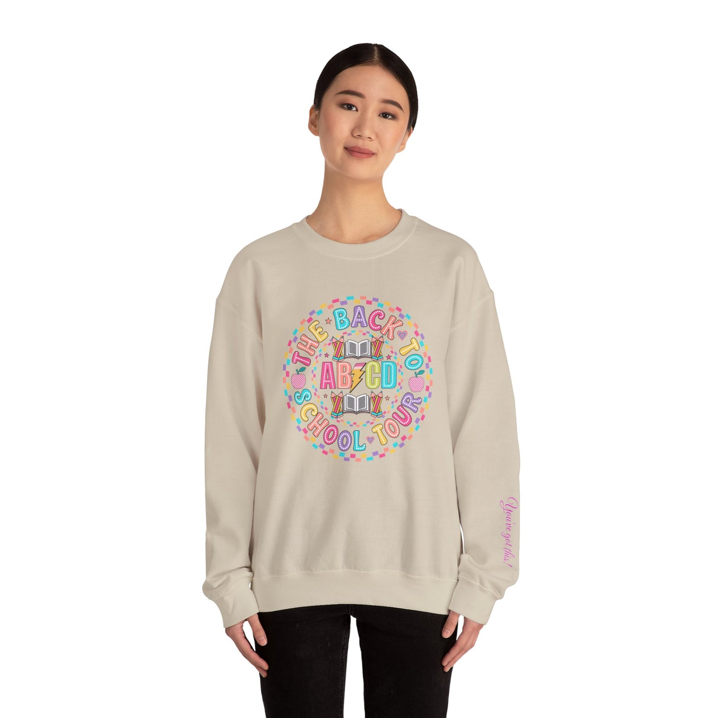 Back to School Crewneck Sweatshirt, Cozy School Apparel, Unisex Sweatshirt