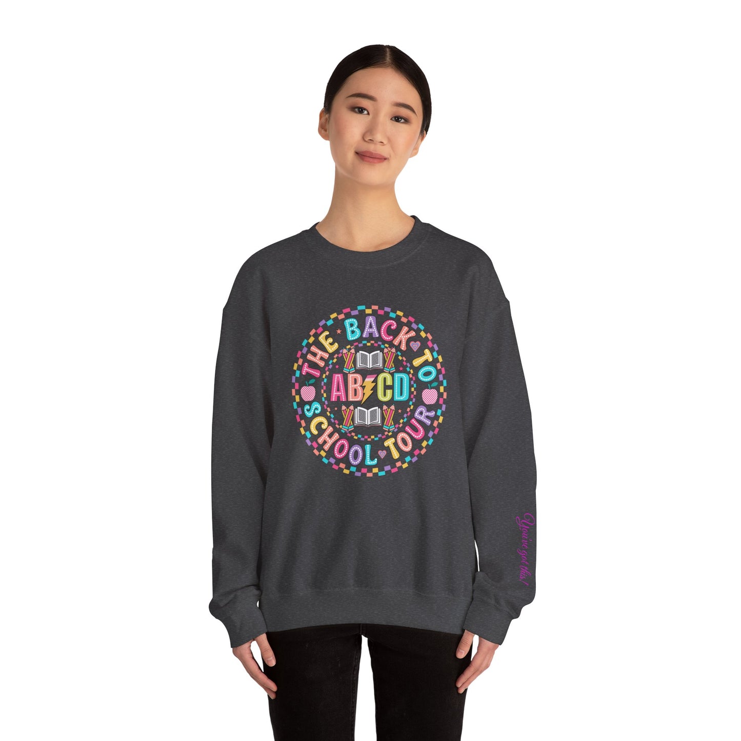 Back to School Crewneck Sweatshirt, Cozy School Apparel, Unisex Sweatshirt