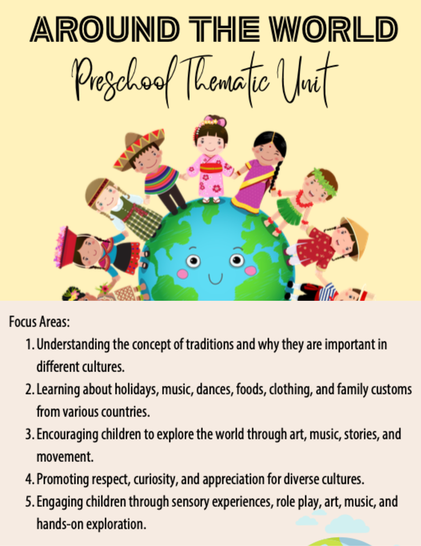 Music and Traditions Around the World | Preschool Thematic Unit