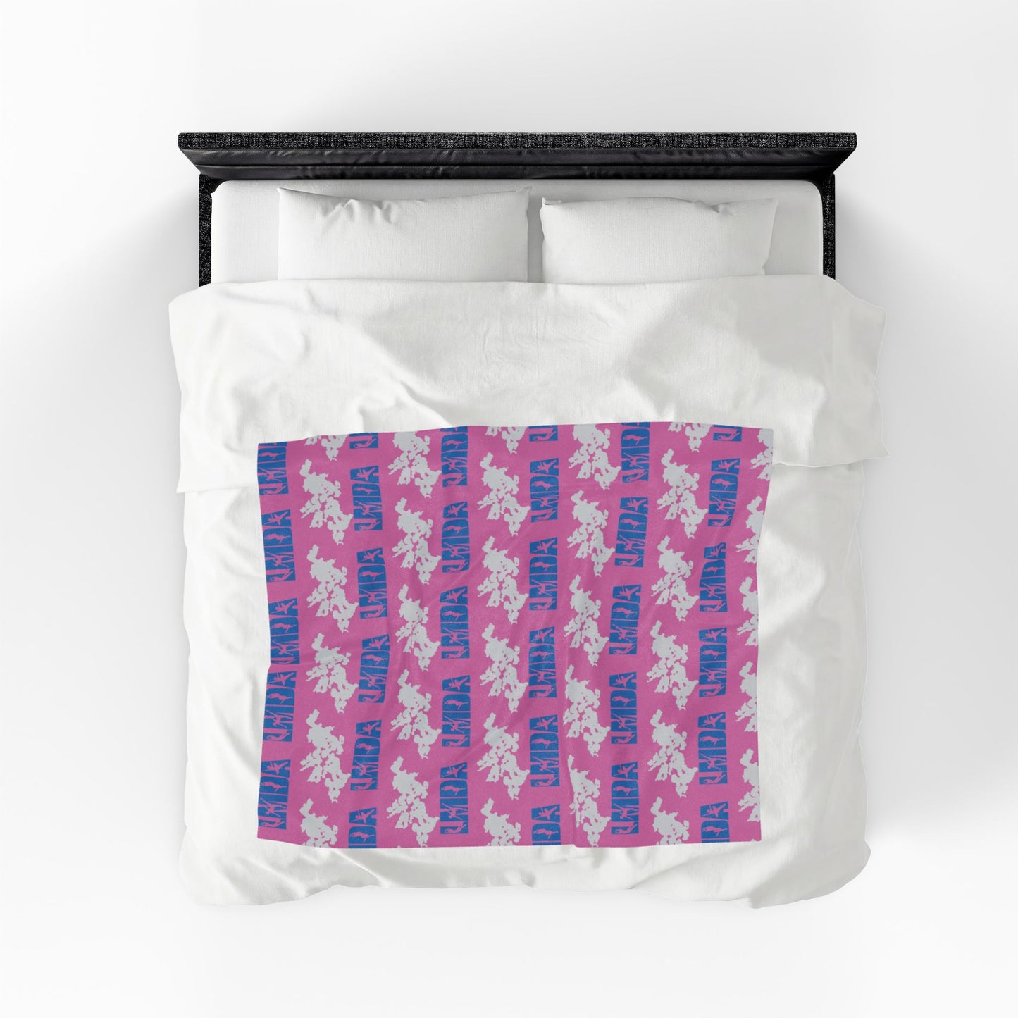 Plush Blanket — Pink LMDA Velveteen Throw
