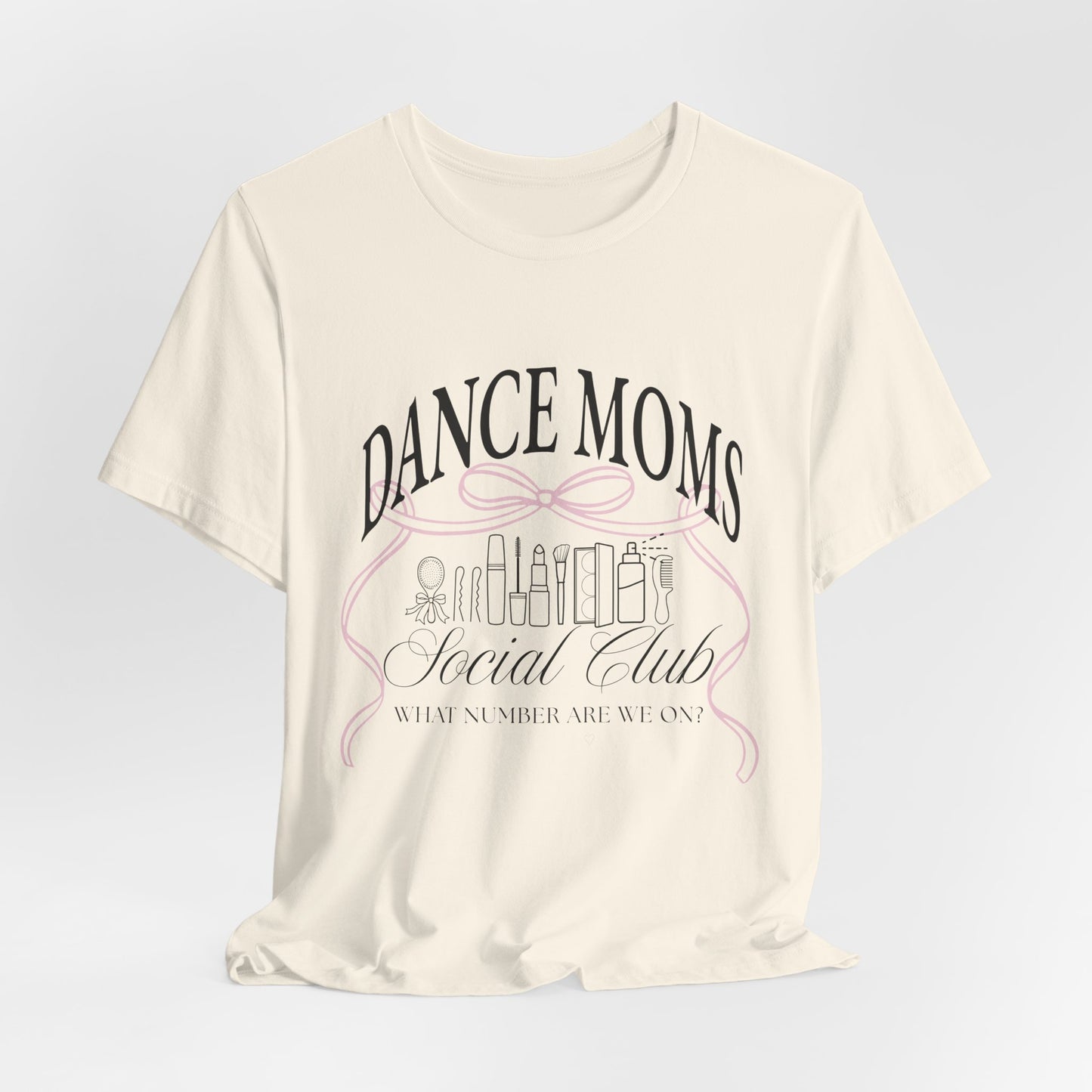 Dance Moms Social Club Tee | Ballet Beauty Icons, Pink Ribbon Script