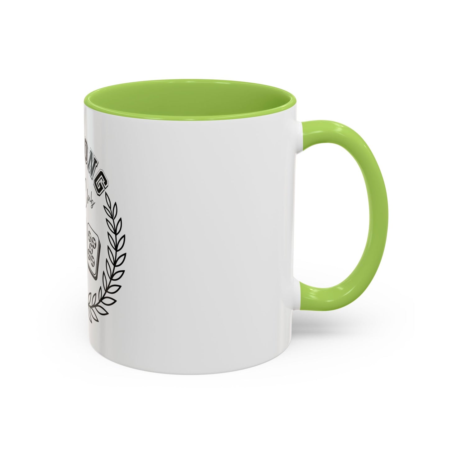 Mahjong Social Club Accent Coffee Mug — Mahjong Tiles Tea Cup (11/15oz)