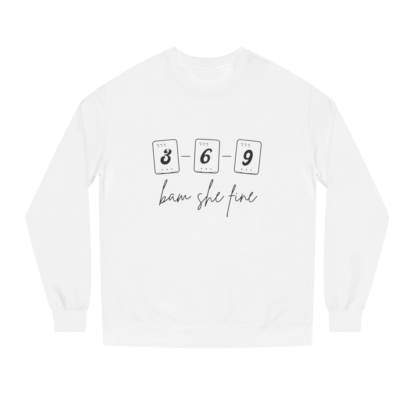369 bam she fine Mahjong Crewneck Sweatshirt