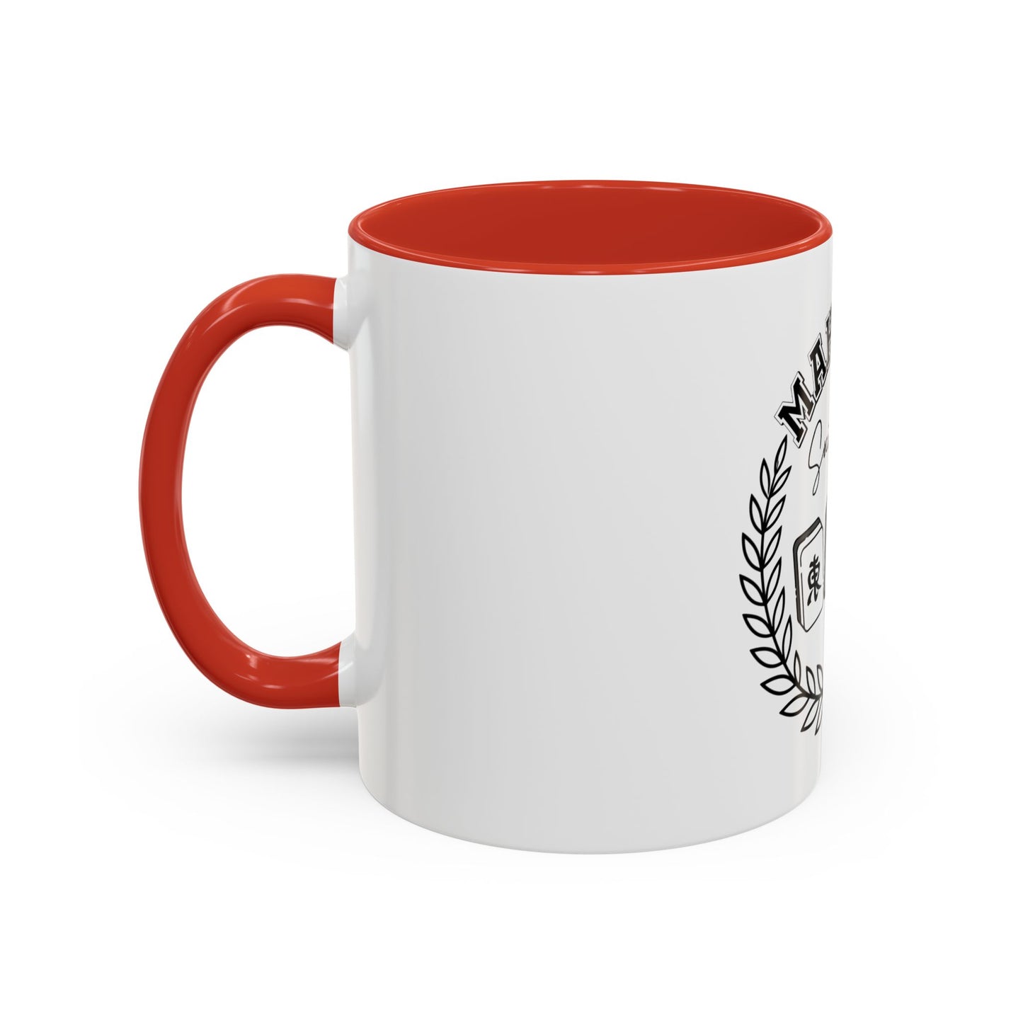 Mahjong Social Club Accent Coffee Mug — Mahjong Tiles Tea Cup (11/15oz)