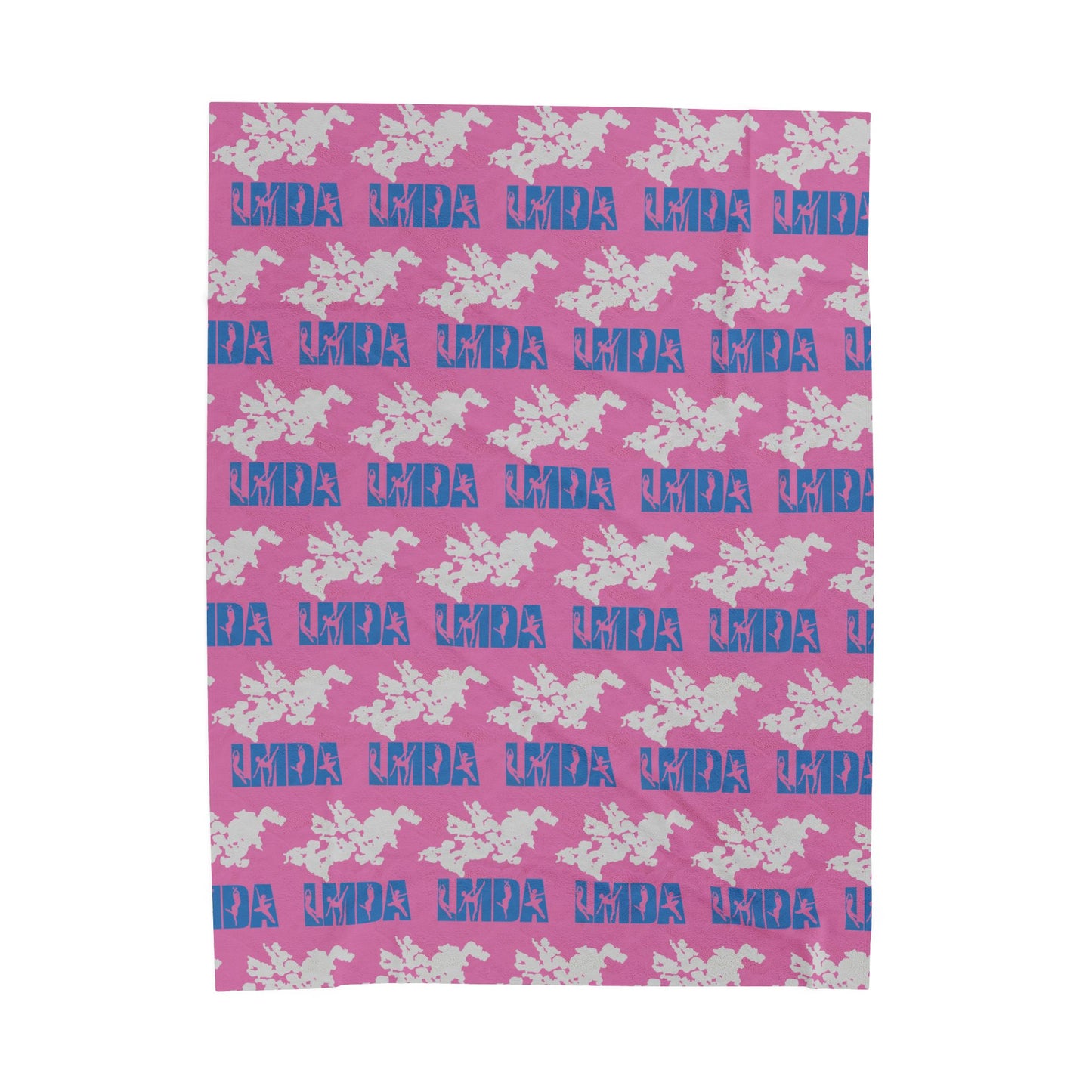 Plush Blanket — Pink LMDA Velveteen Throw