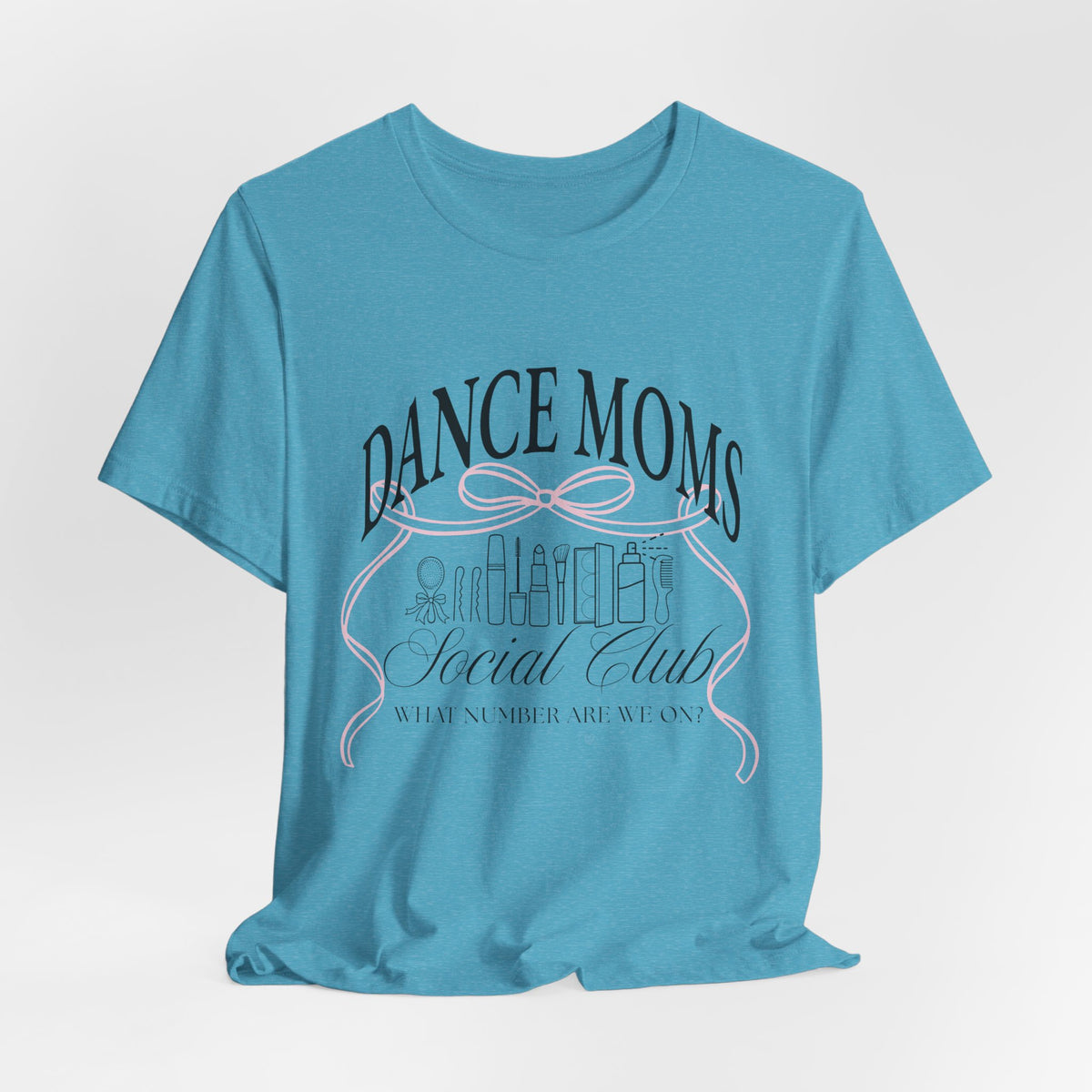 Dance Moms Social Club Tee | Ballet Beauty Icons, Pink Ribbon Script
