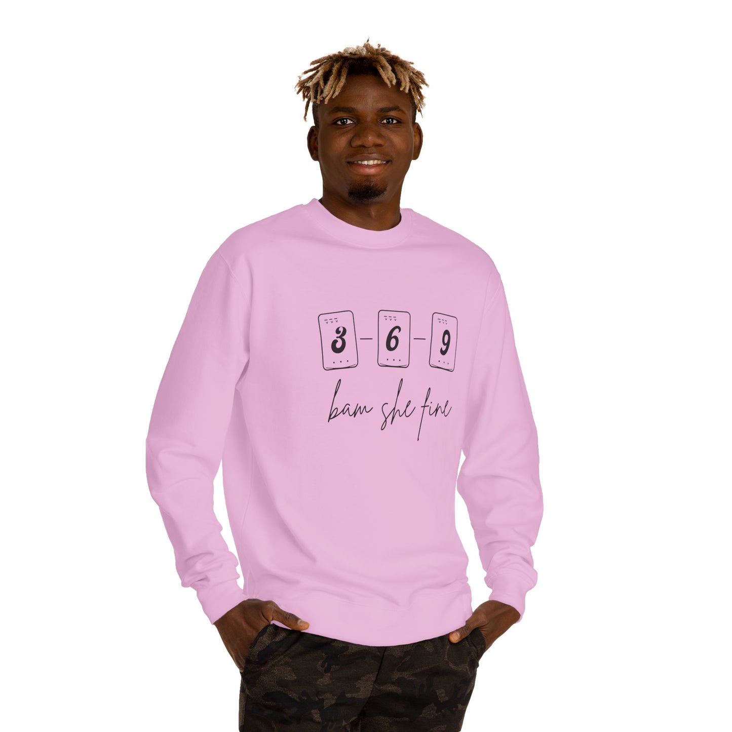 369 bam she fine Mahjong Crewneck Sweatshirt