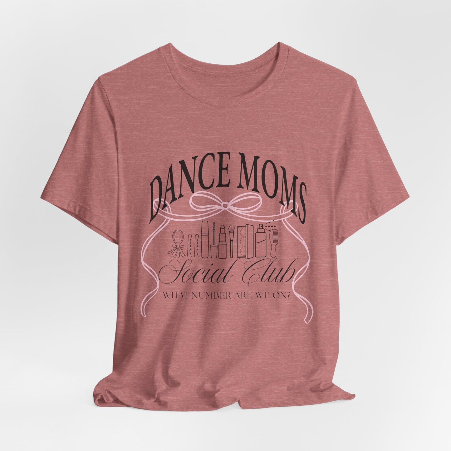 Dance Moms Social Club Tee | Ballet Beauty Icons, Pink Ribbon Script