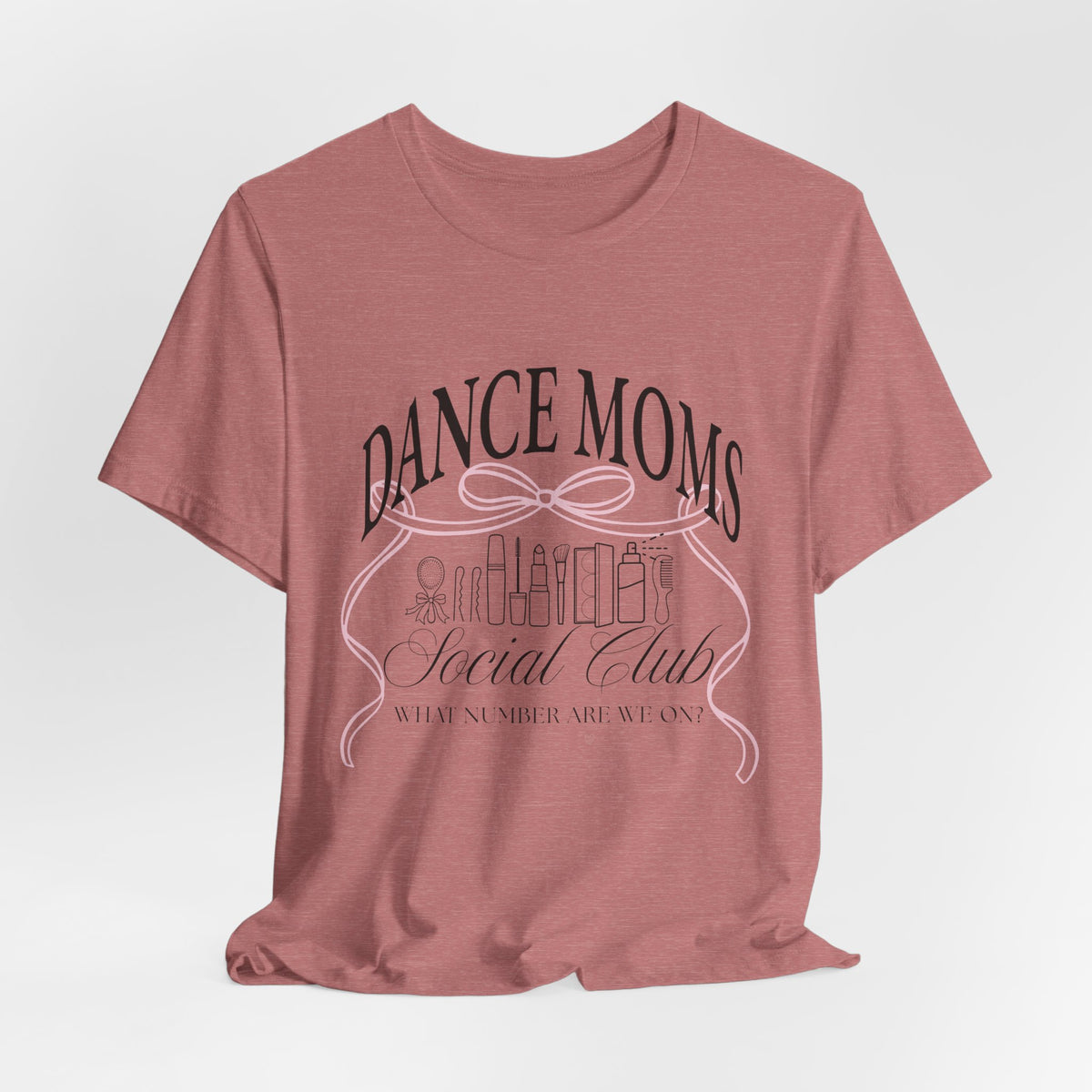 Dance Moms Social Club Tee | Ballet Beauty Icons, Pink Ribbon Script