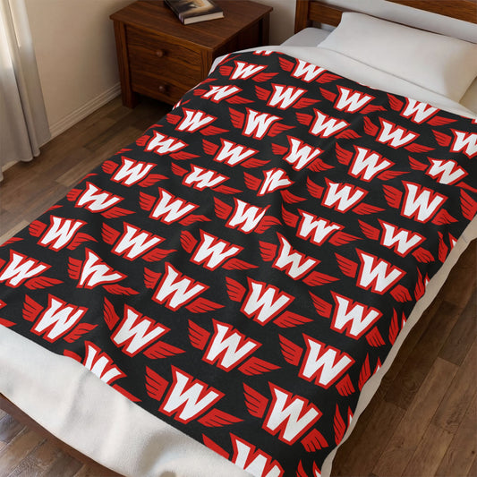 Velveteen Plush Blanket — Westonka Wings Up Blanket