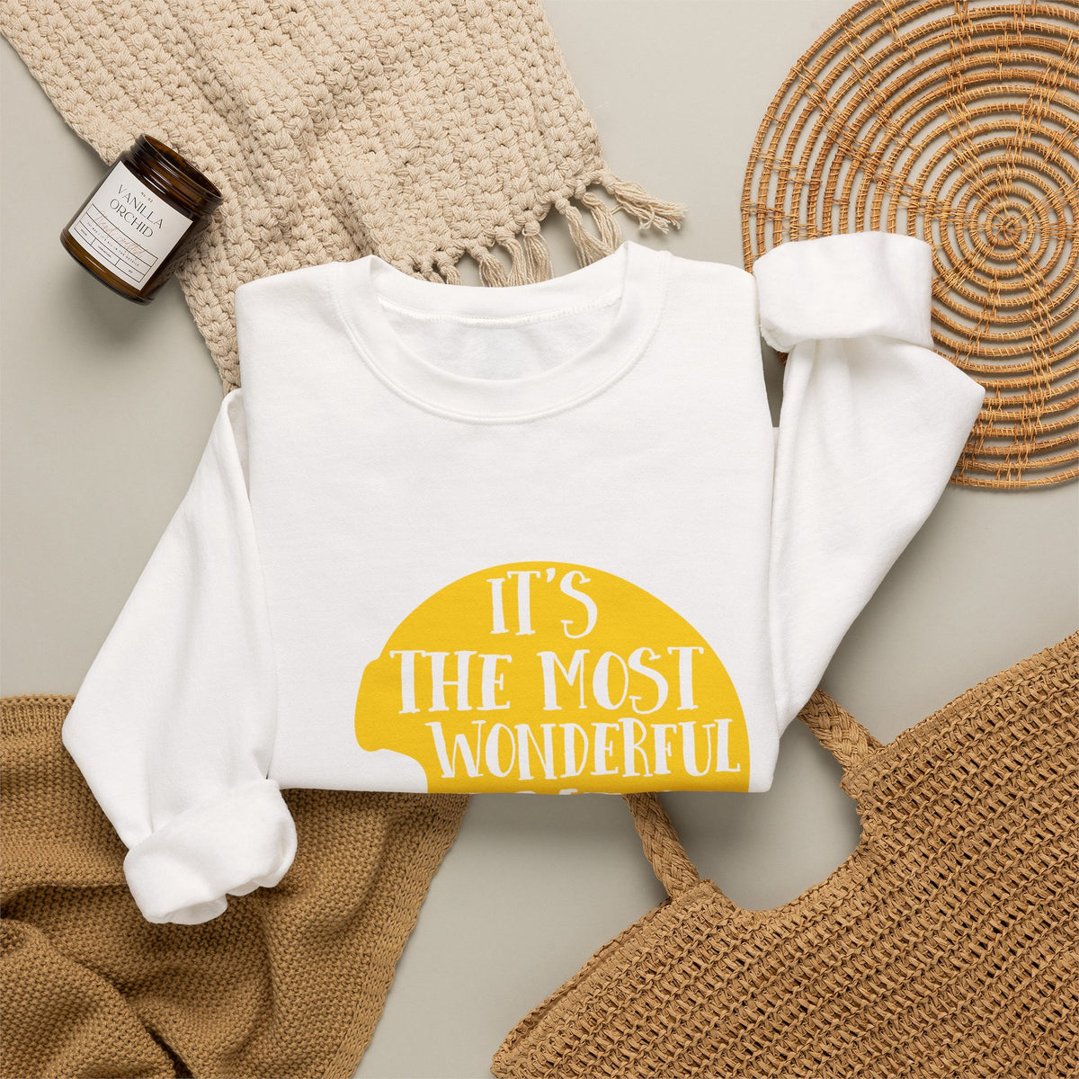Football Helmet 'It's the Most Wonderful Time of the Year' Crewneck Sweatshirt | Football Fan Apparel, Team Spirit Sweatshirt, Football Season