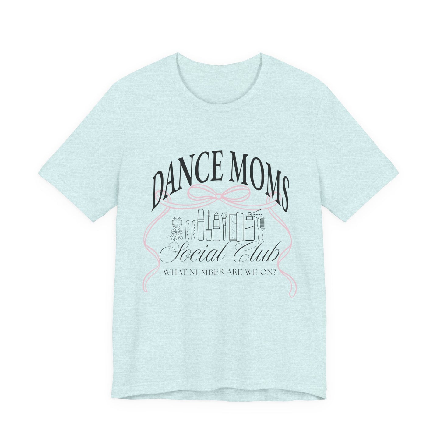 Dance Moms Social Club Tee | Ballet Beauty Icons, Pink Ribbon Script