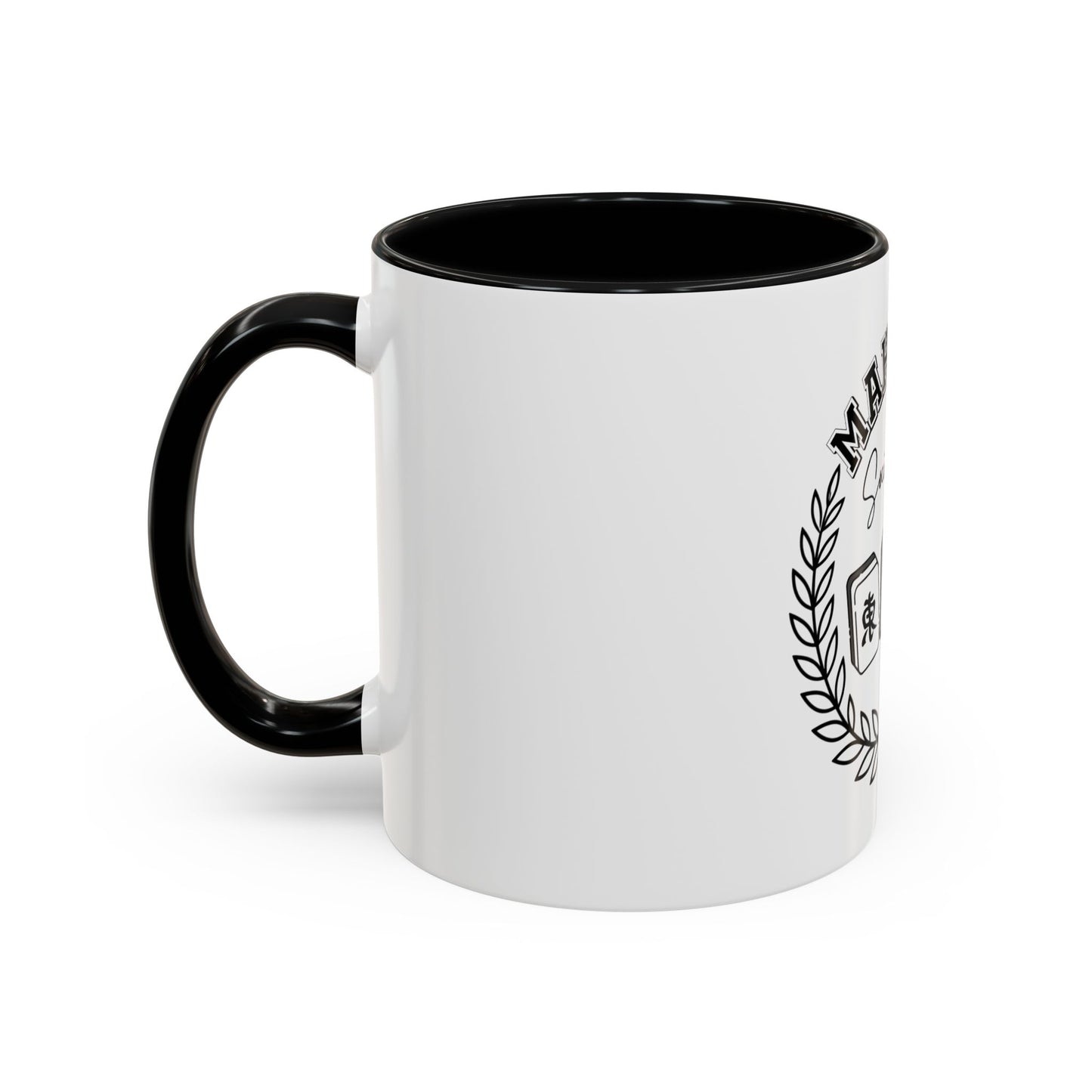 Mahjong Social Club Accent Coffee Mug — Mahjong Tiles Tea Cup (11/15oz)