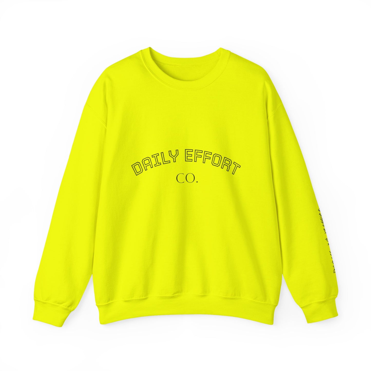 Daily Effort Unisex Crewneck Sweatshirt - Cozy Casual Wear, Everyday Comfort, Gift for Motivators, Trendy Wardrobe Addition