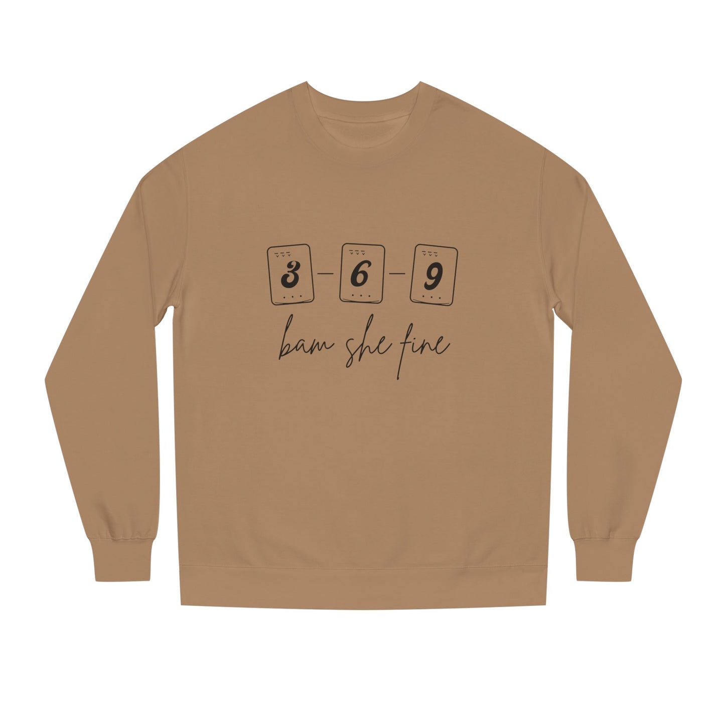 369 bam she fine Mahjong Crewneck Sweatshirt