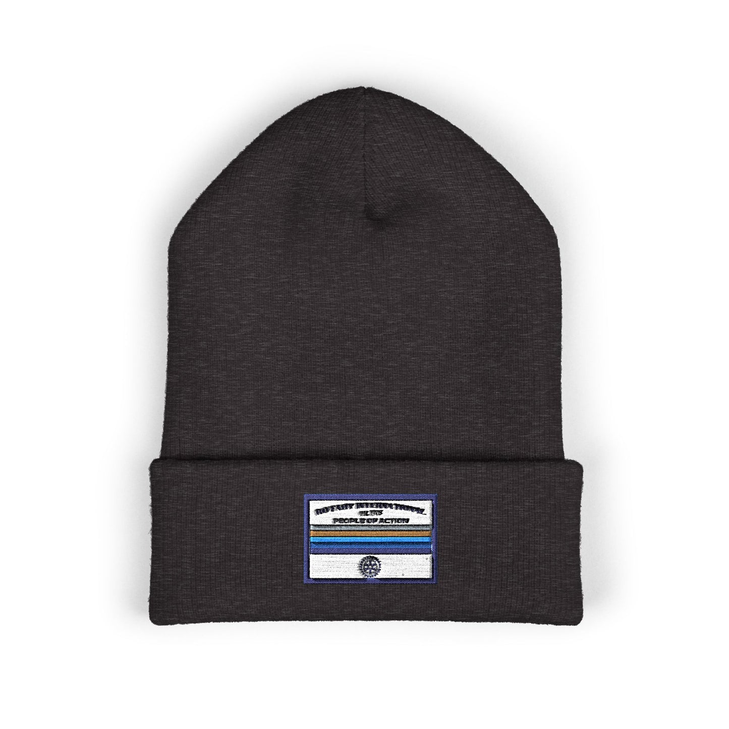 Classic Cuffed Beanie with Personalized Embroidery | Cozy Winter Hat, Customizable Headwear, Rotary International