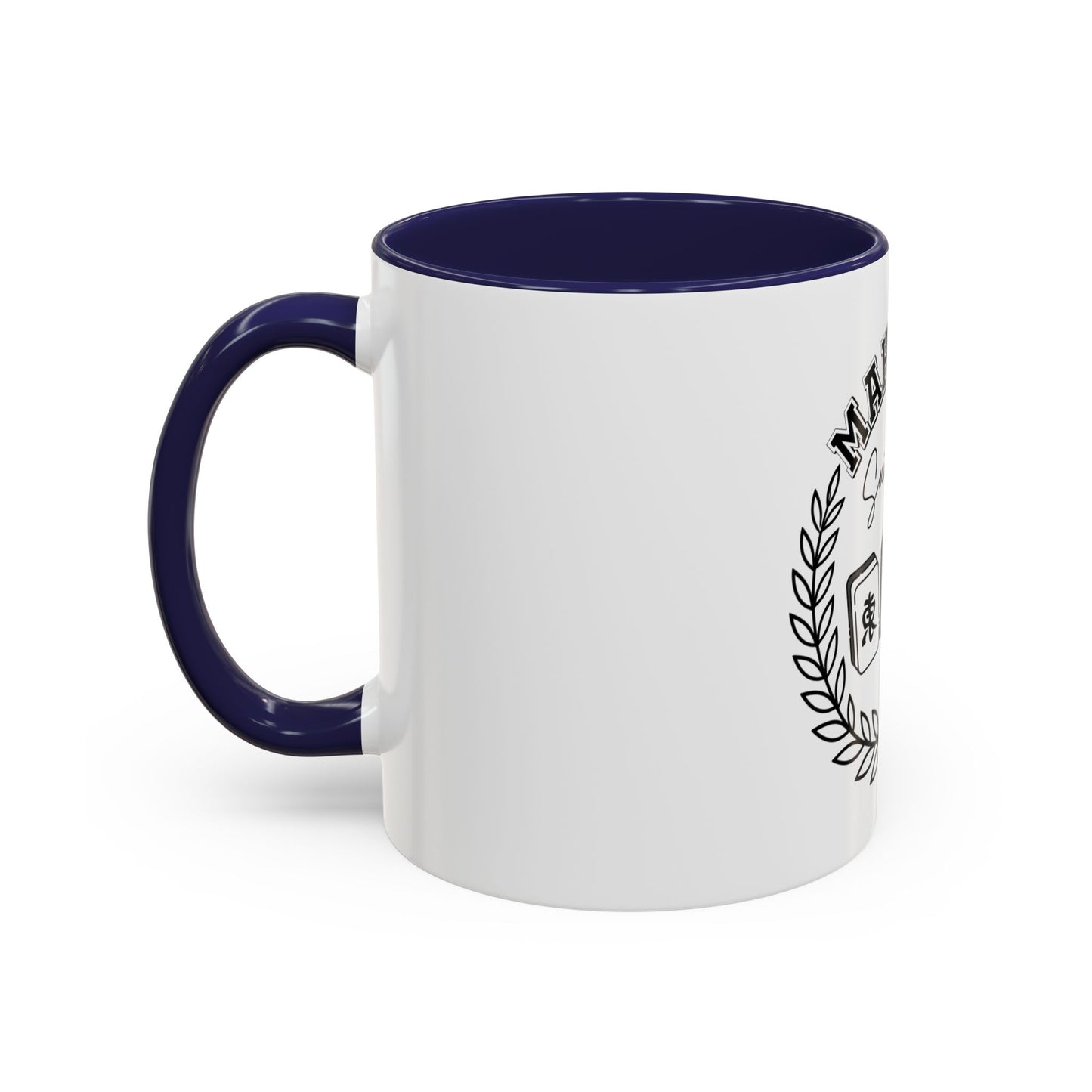 Mahjong Social Club Accent Coffee Mug — Mahjong Tiles Tea Cup (11/15oz)