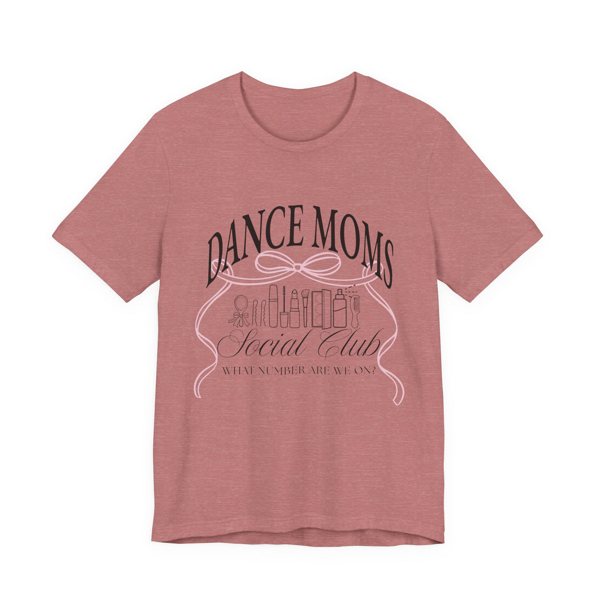 Dance Moms Social Club Tee | Ballet Beauty Icons, Pink Ribbon Script