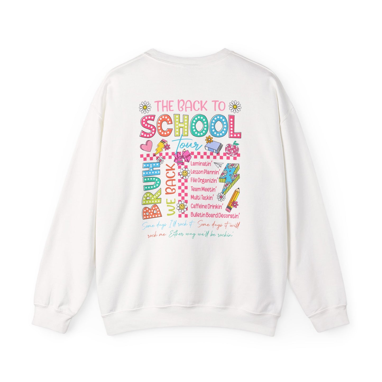 Back to School Crewneck Sweatshirt, Cozy School Apparel, Unisex Sweatshirt