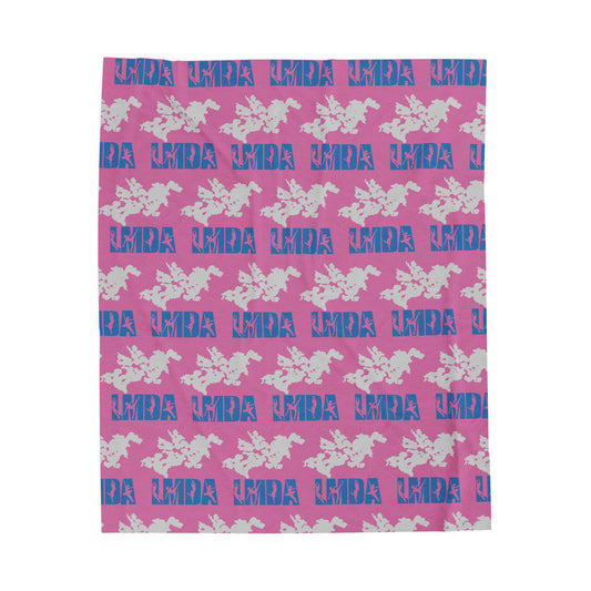 Plush Blanket — Pink LMDA Velveteen Throw
