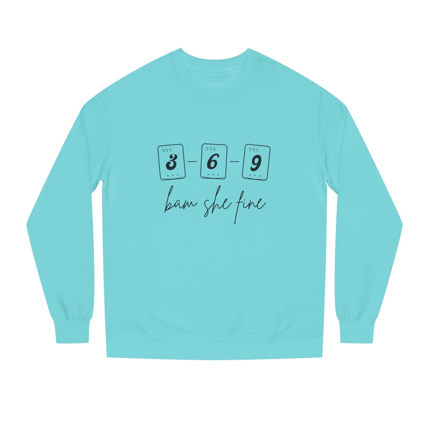 369 bam she fine Mahjong Crewneck Sweatshirt
