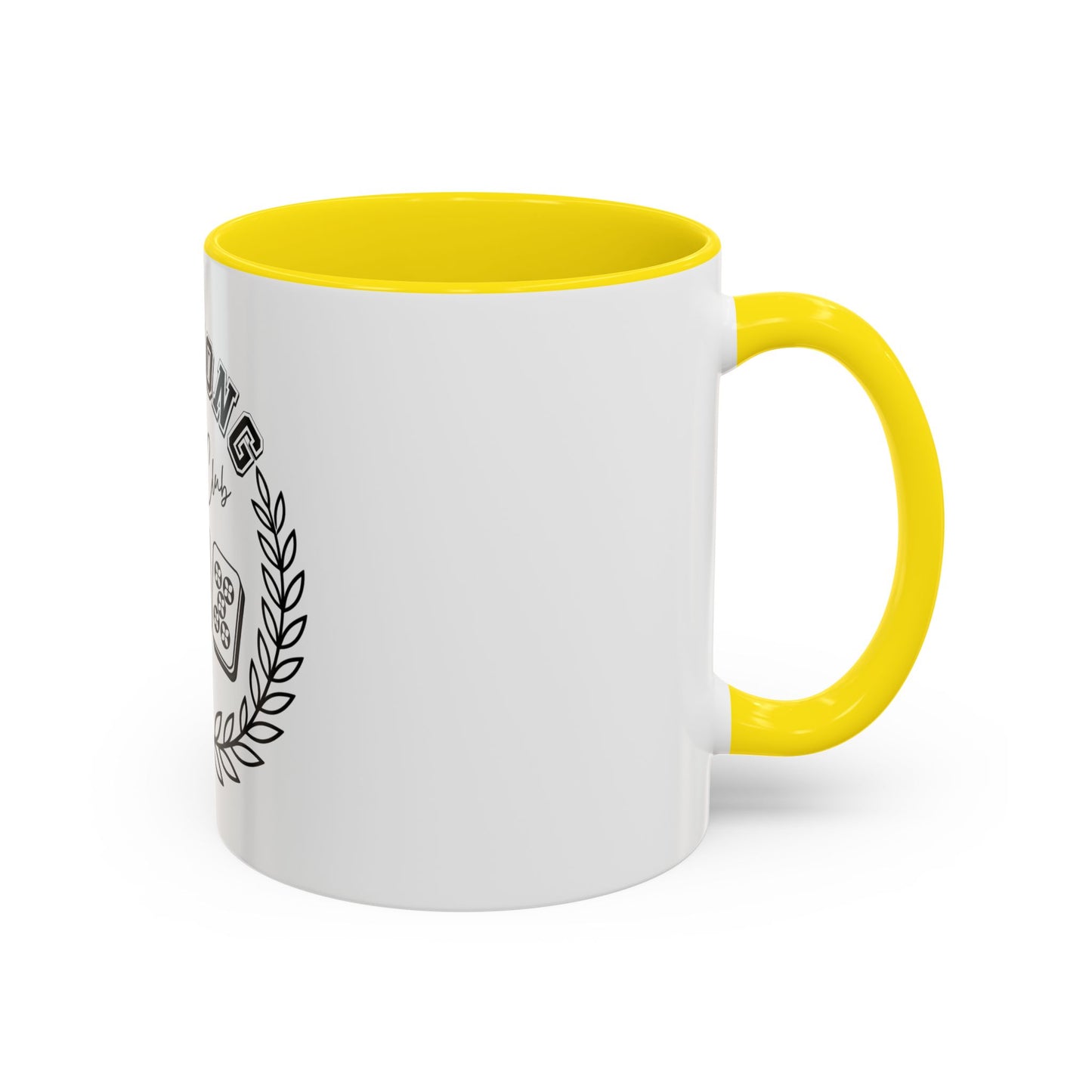 Mahjong Social Club Accent Coffee Mug — Mahjong Tiles Tea Cup (11/15oz)