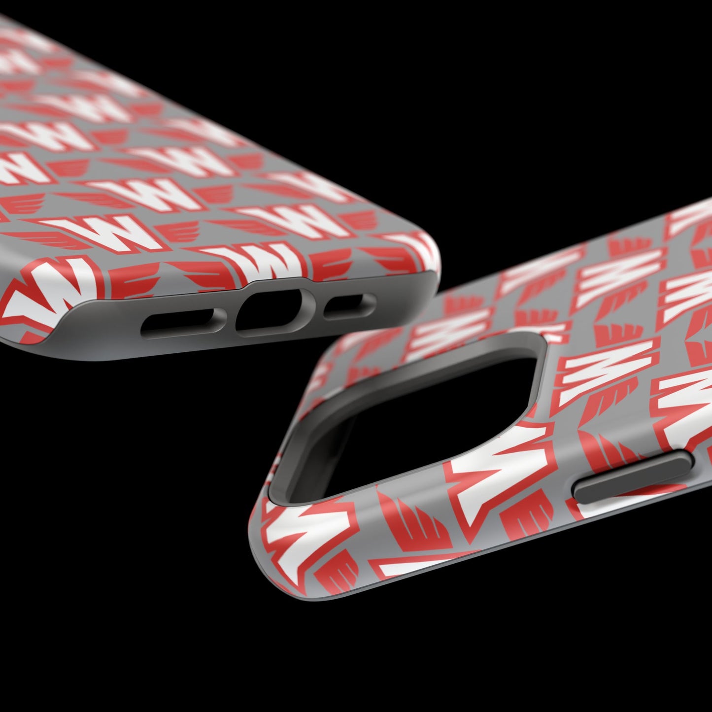 Stylish Magnetic Phone Case - Westonka White Hawks, Wings Up