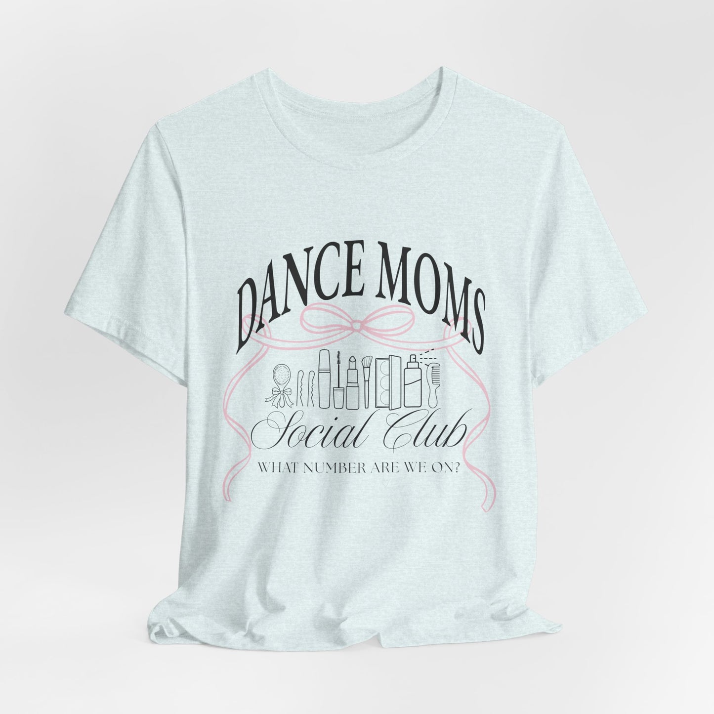 Dance Moms Social Club Tee | Ballet Beauty Icons, Pink Ribbon Script