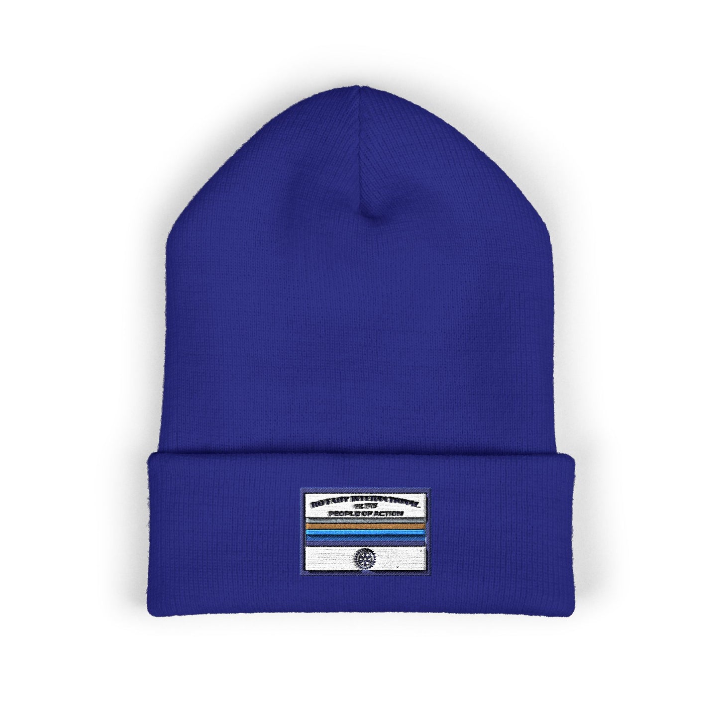 Classic Cuffed Beanie with Personalized Embroidery | Cozy Winter Hat, Customizable Headwear, Rotary International