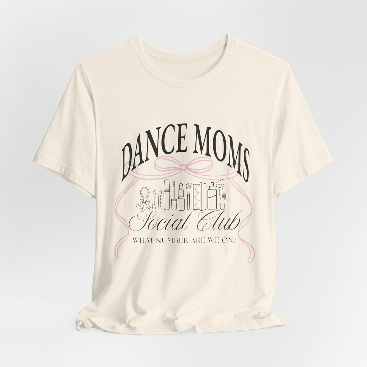 Dance Moms Social Club Tee | Ballet Beauty Icons, Pink Ribbon Script