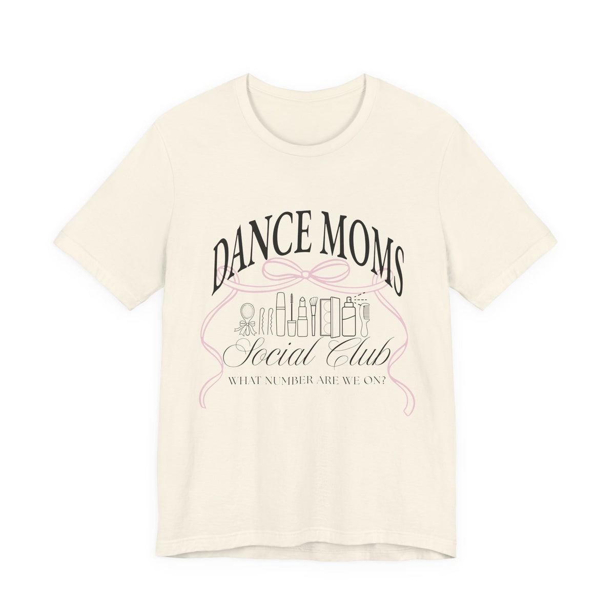 Dance Moms Social Club Tee | Ballet Beauty Icons, Pink Ribbon Script