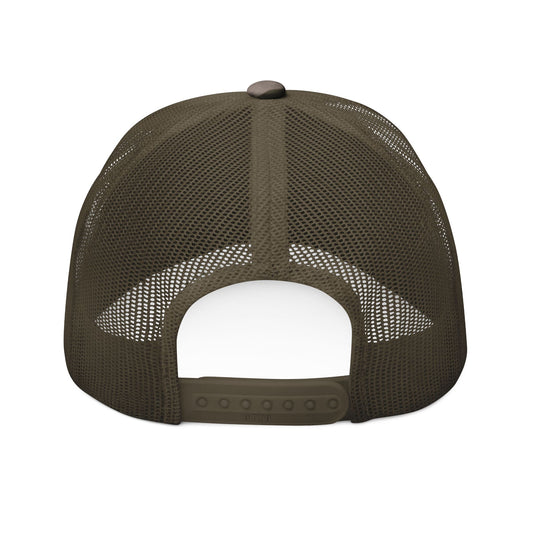 Camouflage Embroidered Trucker Hat, Outdoor Adventure Cap, Casual Style Hat, Hunting and Fishing Gear, Gift for Nature Lovers