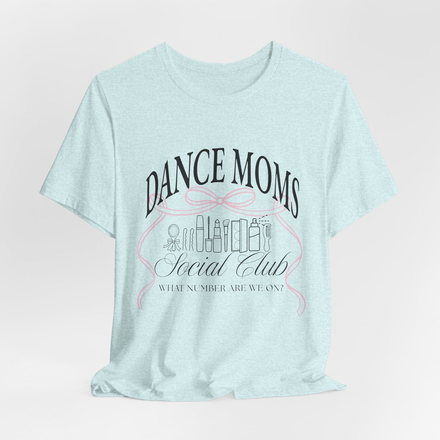 Dance Moms Social Club Tee | Ballet Beauty Icons, Pink Ribbon Script