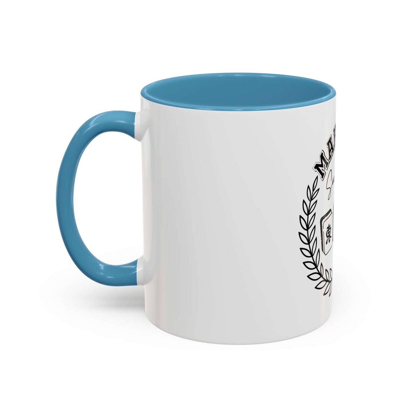 Mahjong Social Club Accent Coffee Mug — Mahjong Tiles Tea Cup (11/15oz)