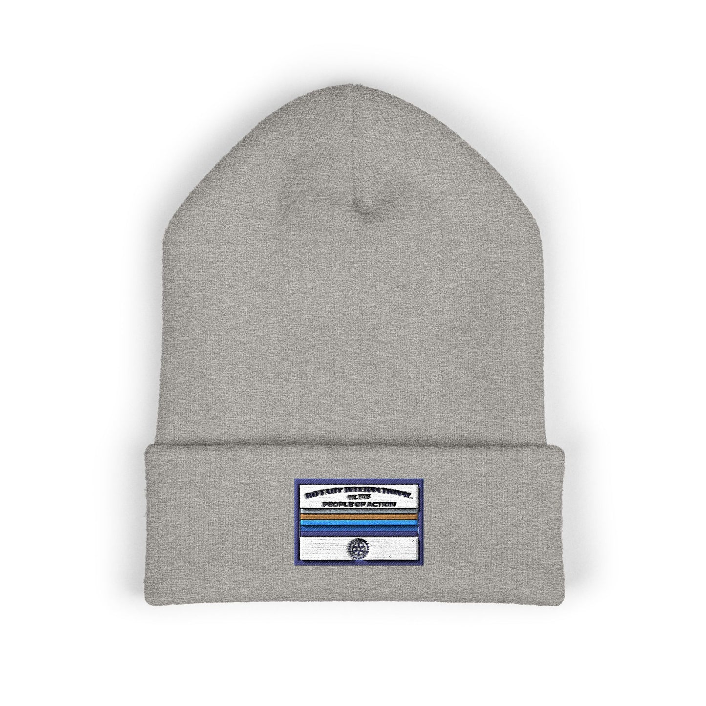 Classic Cuffed Beanie with Personalized Embroidery | Cozy Winter Hat, Customizable Headwear, Rotary International