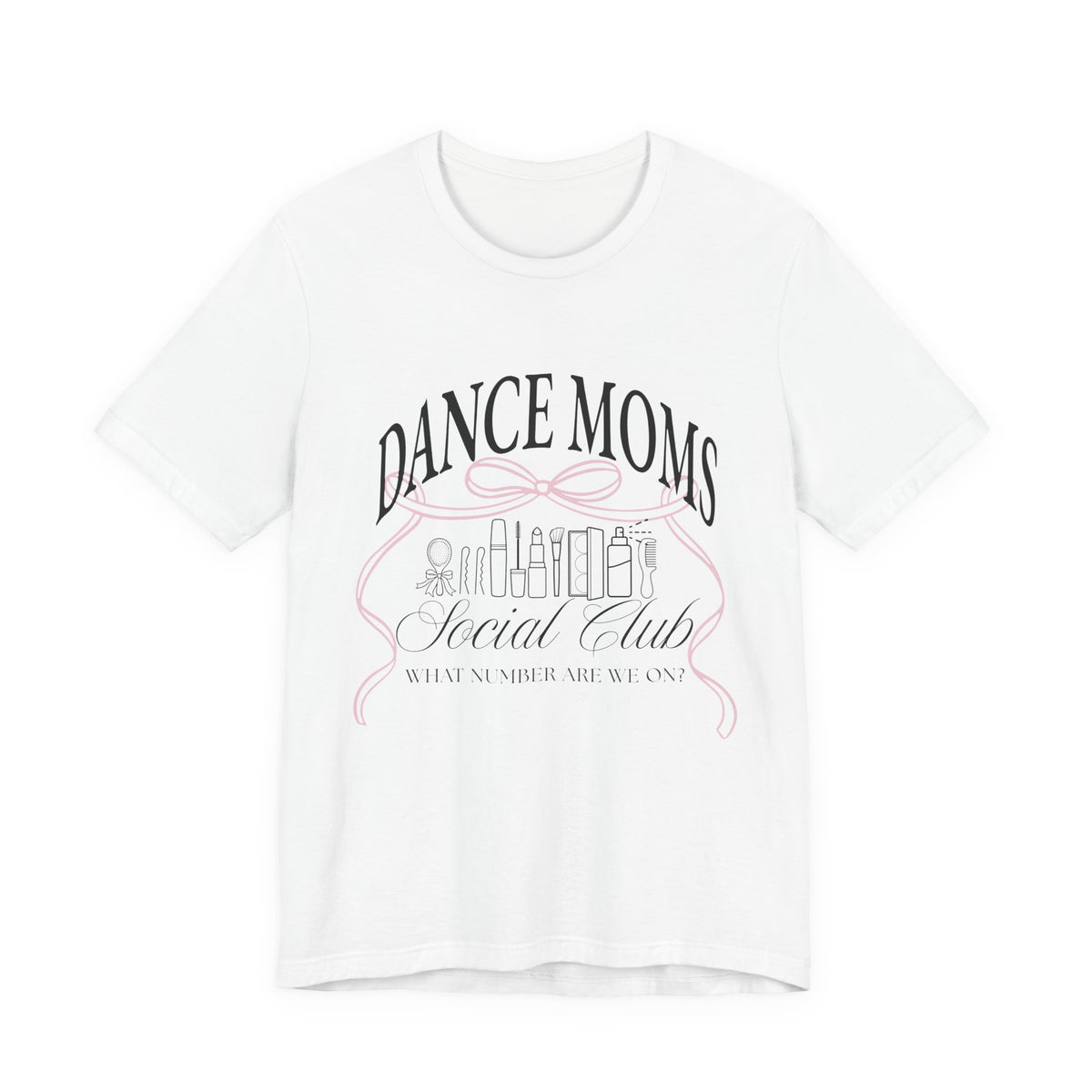 Dance Moms Social Club Tee | Ballet Beauty Icons, Pink Ribbon Script