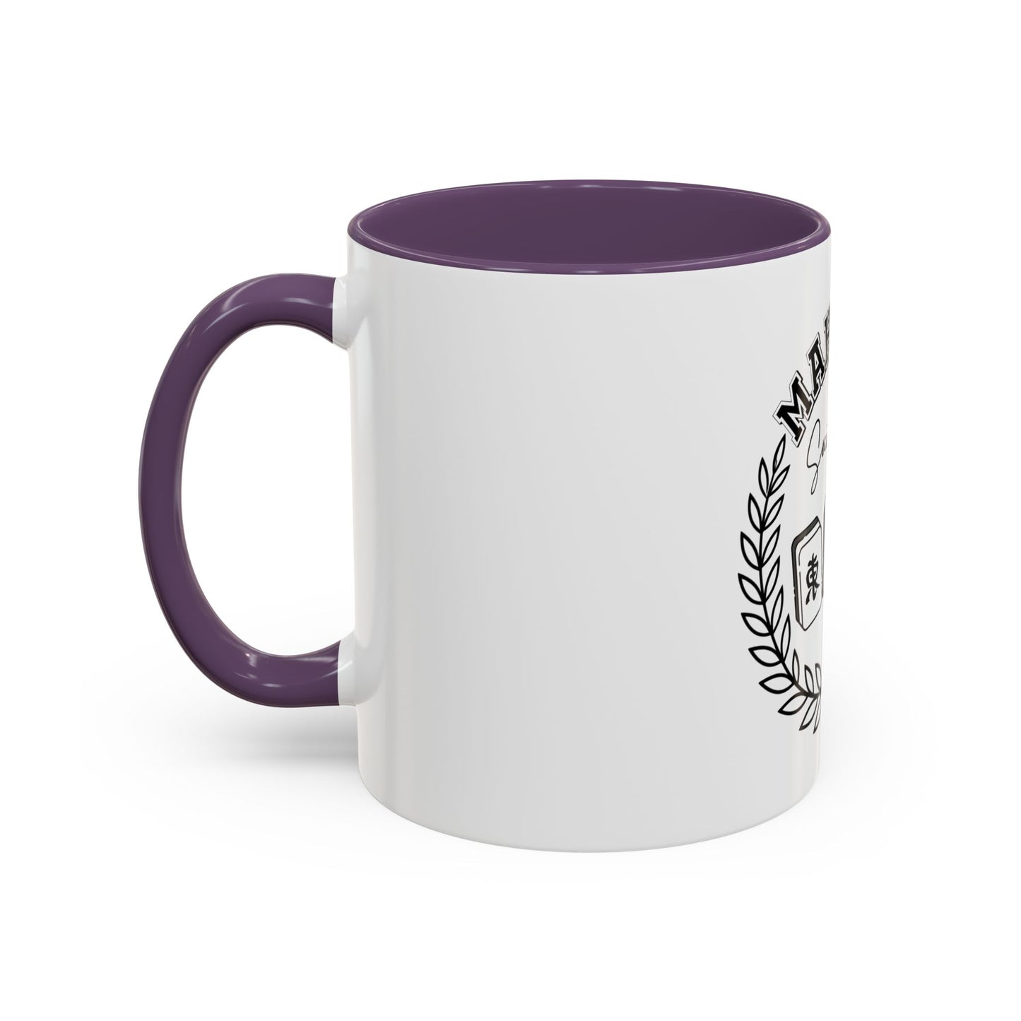 Mahjong Social Club Accent Coffee Mug — Mahjong Tiles Tea Cup (11/15oz)