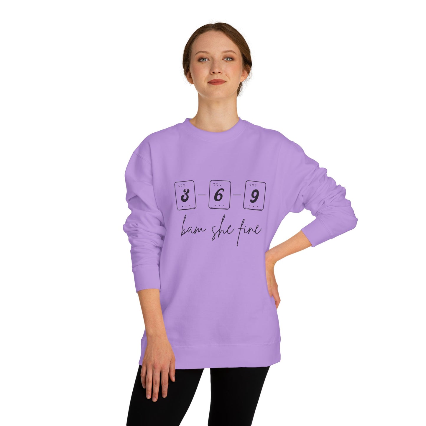 369 bam she fine Mahjong Crewneck Sweatshirt
