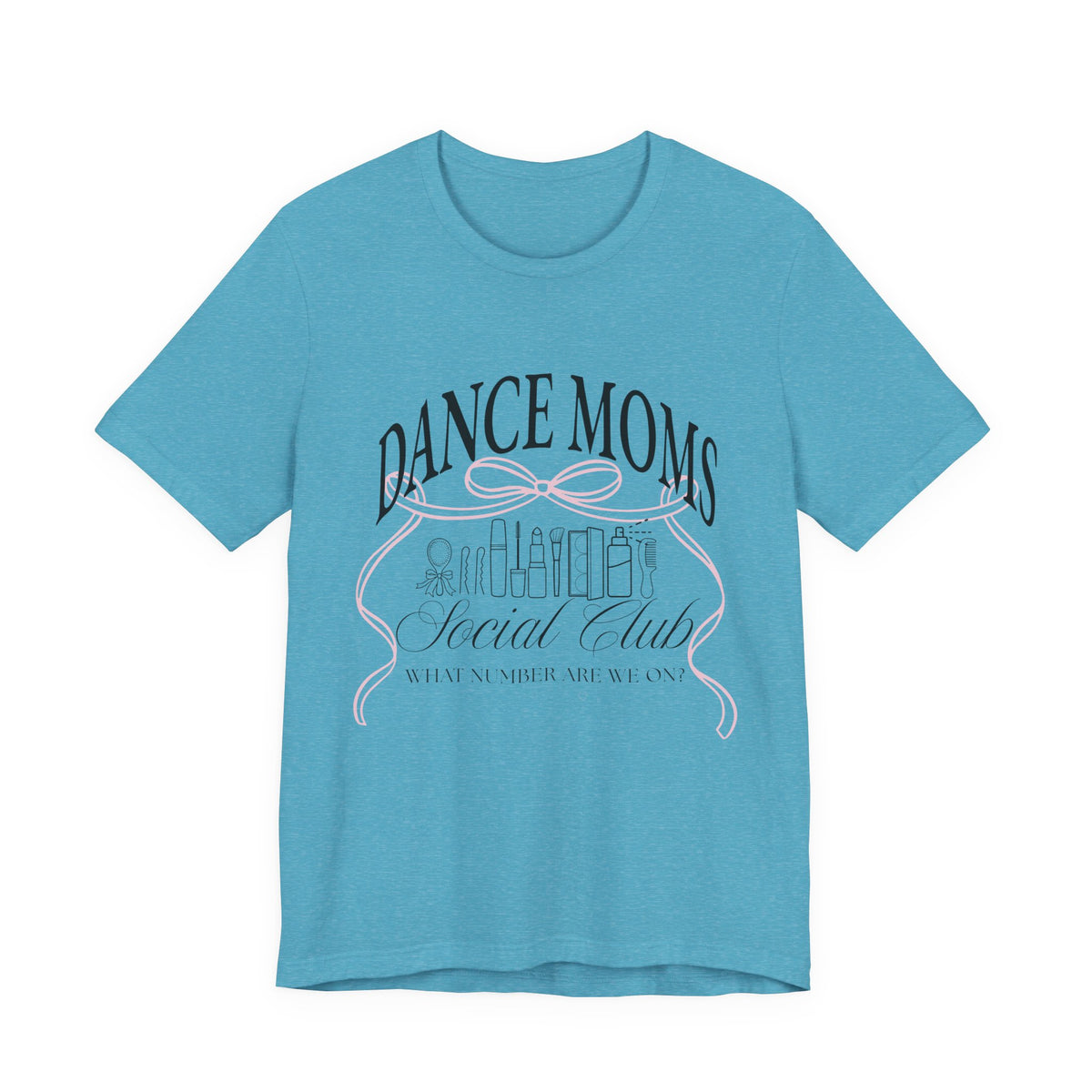 Dance Moms Social Club Tee | Ballet Beauty Icons, Pink Ribbon Script