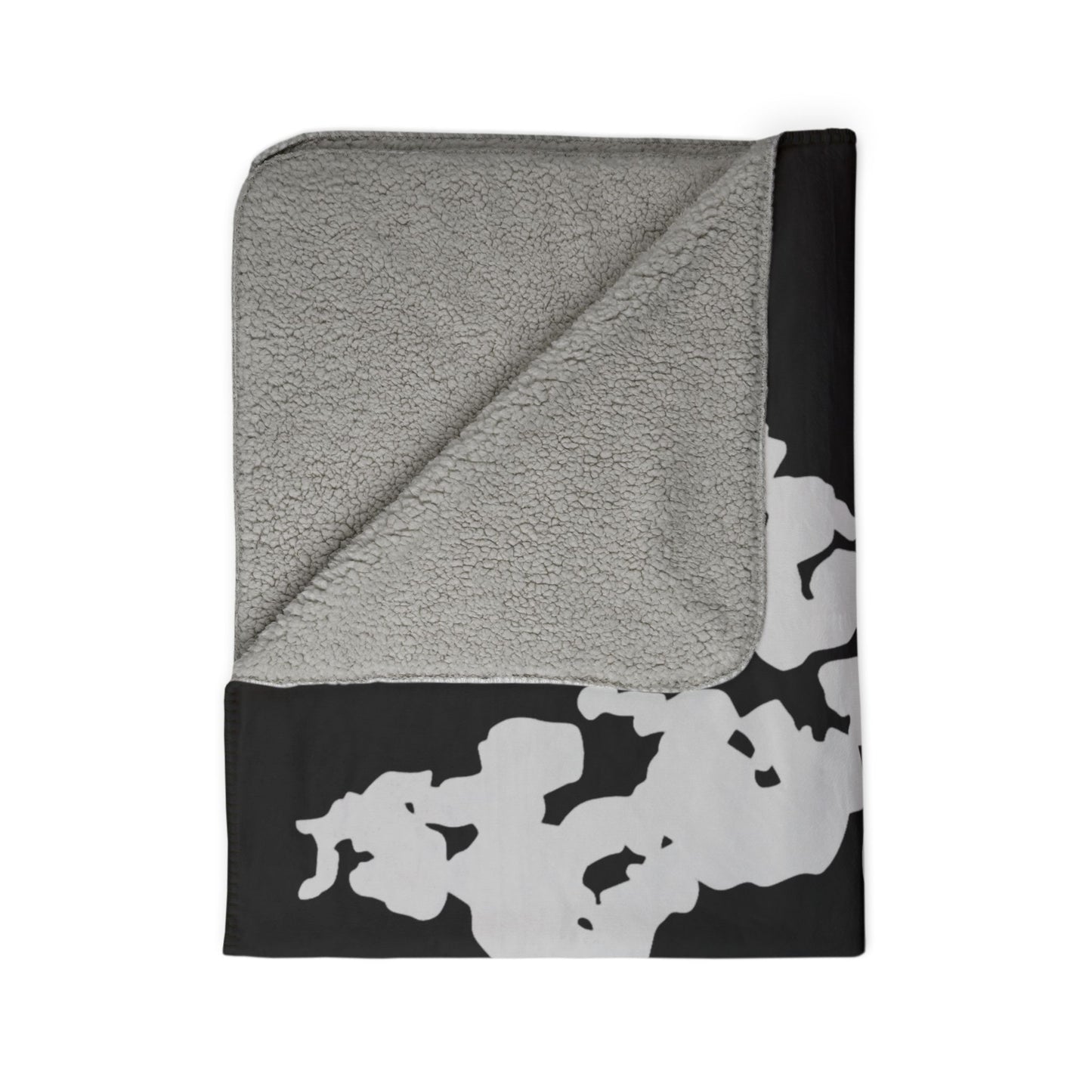 Fleece Sherpa Blanket — LMDA Dance Silhouette Lake Minnetonka Map Throw