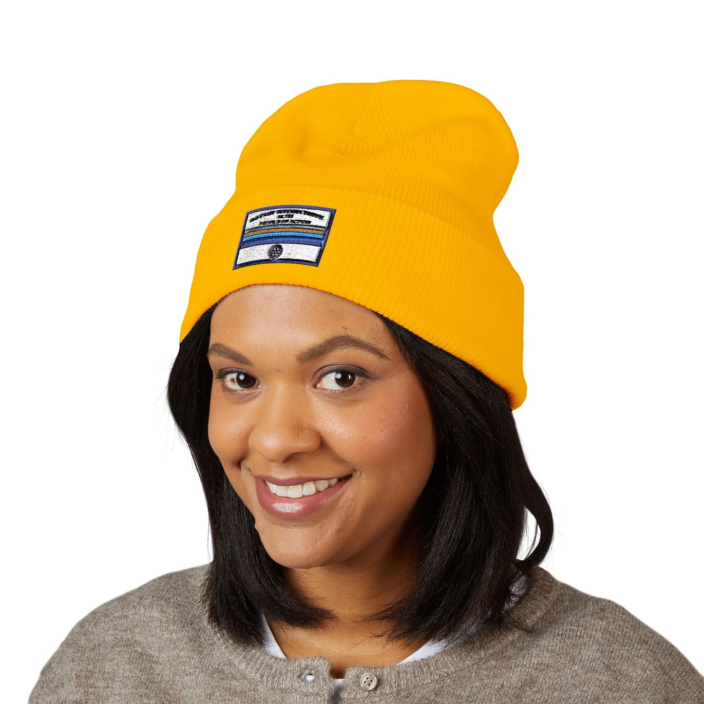 Classic Cuffed Beanie with Personalized Embroidery | Cozy Winter Hat, Customizable Headwear, Rotary International