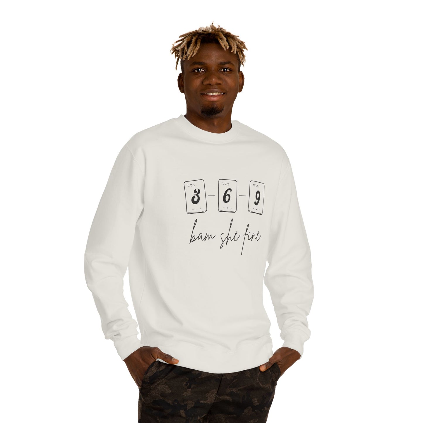 369 bam she fine Mahjong Crewneck Sweatshirt